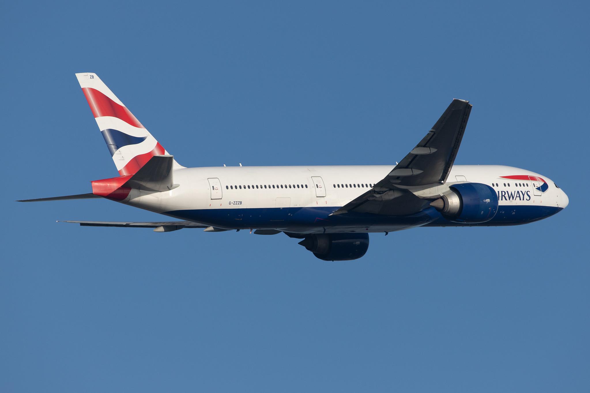 London Heathrow Airport: British Airways (BA / BAW) |  Boeing 777-236 B772 | G-ZZZB | MSN 27106