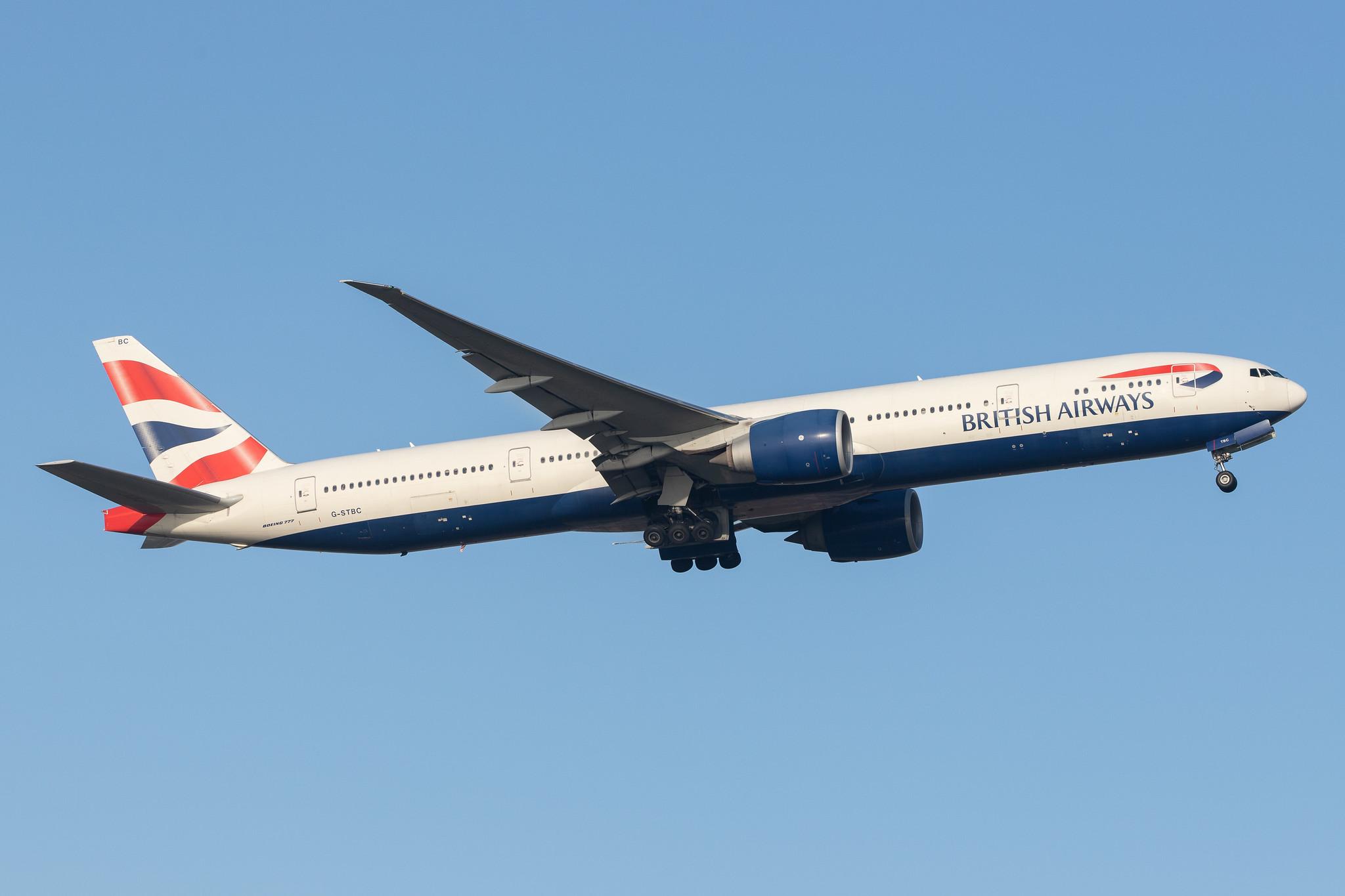 London Heathrow Airport: British Airways (BA / BAW) |  Boeing 777-36N(ER) B77W | G-STBC | MSN 38287