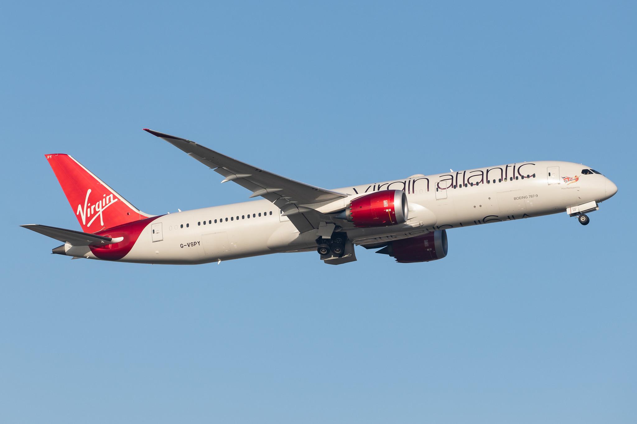 London Heathrow Airport: Virgin Atlantic (VS / VIR) |  Boeing 787-9 Dreamliner B789 | G-VSPY | MSN 37973