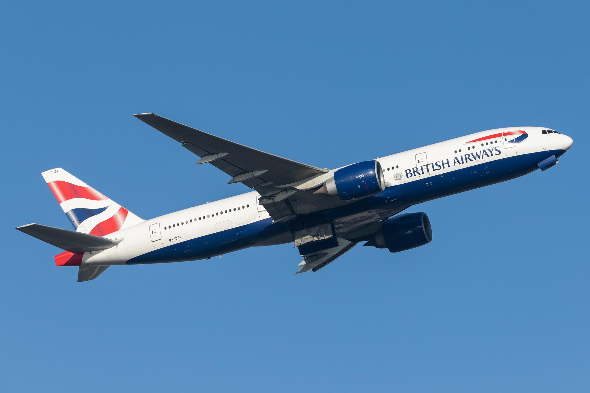 London Heathrow Airport: British Airways (BA / BAW) |  Boeing 777-236 B772 | G-ZZZA | MSN 27105