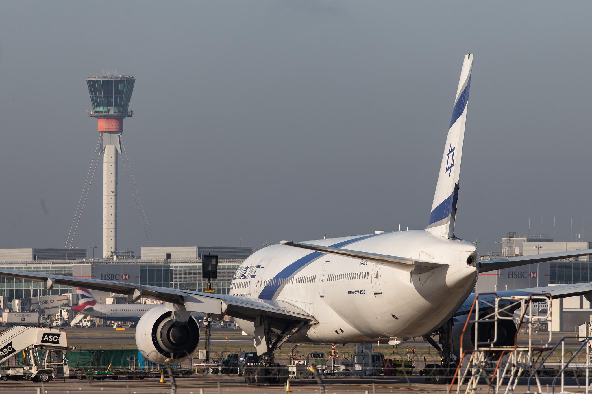 London Heathrow Airport: El Al Israel Airlines (LY / ELY) | Operator: El Al |  Boeing 777-258(ER) B772 | 4X-ECE | MSN 36083
