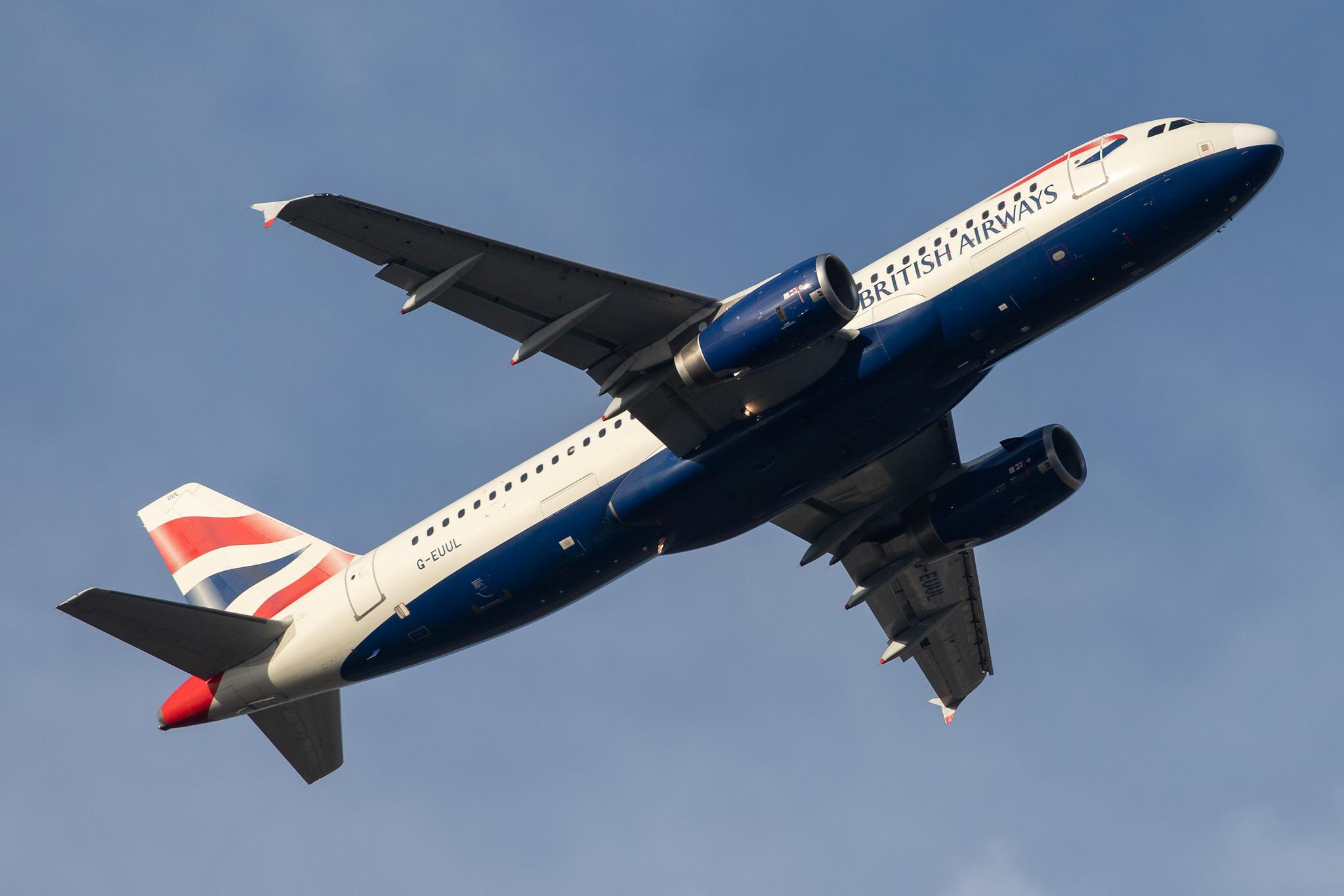 London Heathrow Airport: British Airways (BA / BAW) |  Airbus A320-232 A320 | G-EUUL | MSN 1708