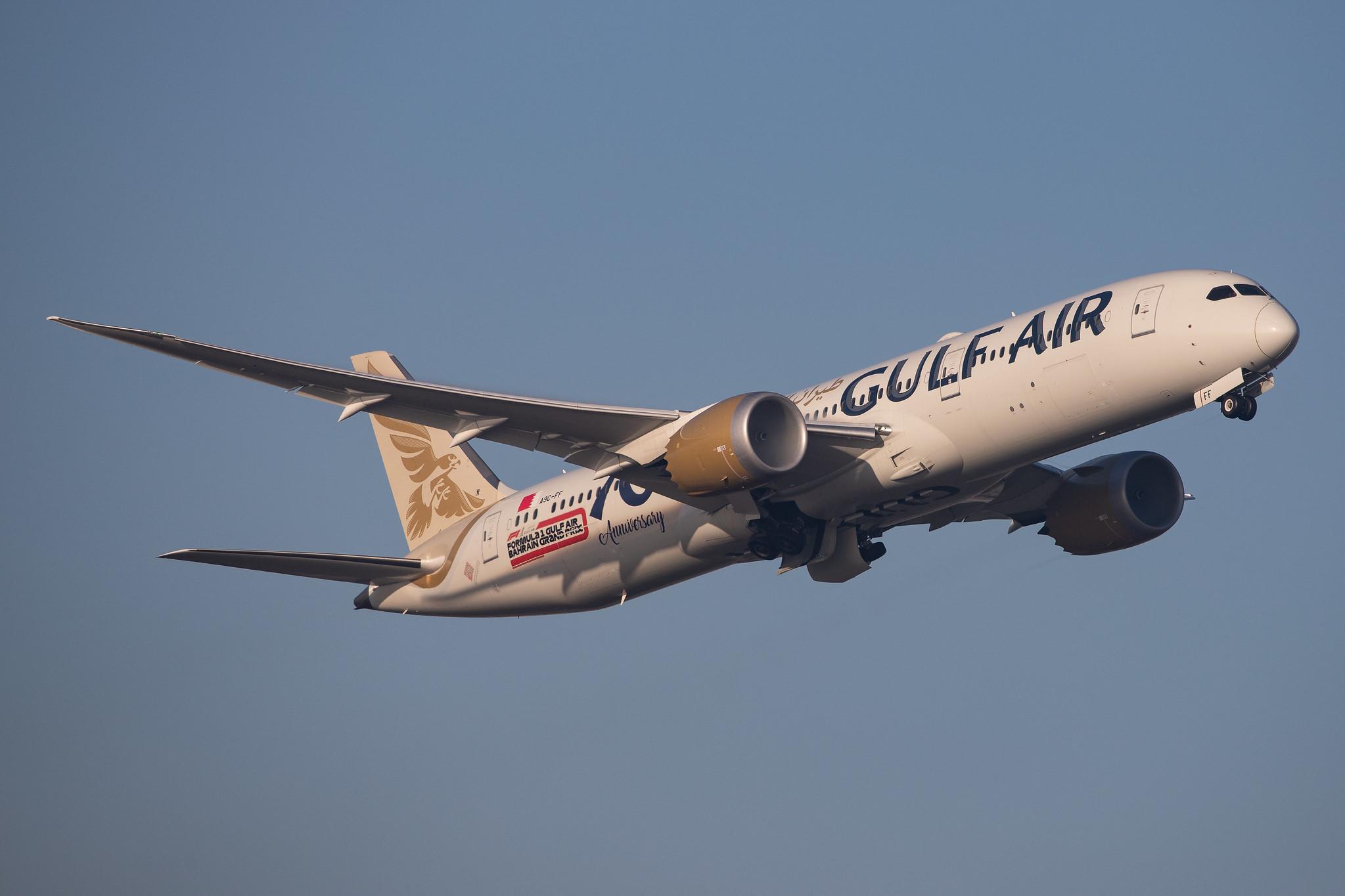 London Heathrow Airport: Gulf Air (GF / GFA) |  Boeing 787-9 Dreamliner B789 | A9C-FF | MSN 39985