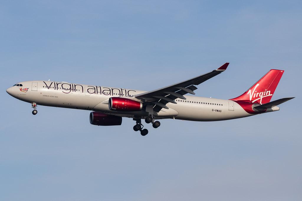London Heathrow Airport: Virgin Atlantic (VS / VIR) |  Airbus A330-343 A333 | G-VWAG | MSN 1341