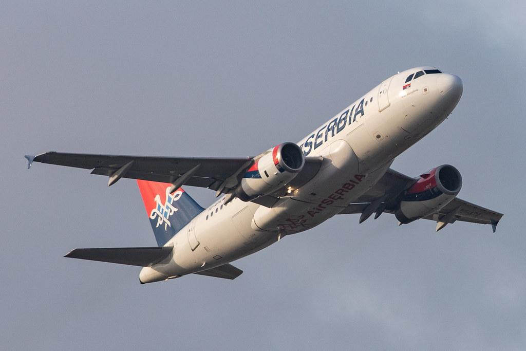 London Heathrow Airport: AirSERBIA (JU / ASL) |  Airbus A319-132 A319 | YU-APA | MSN 2277