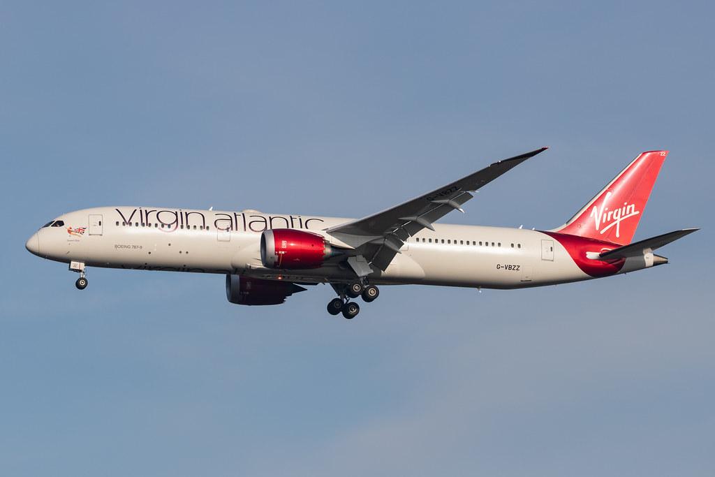 London Heathrow Airport: Virgin Atlantic (VS / VIR) |  Boeing 787-9 Dreamliner B789 | G-VBZZ | MSN 37976