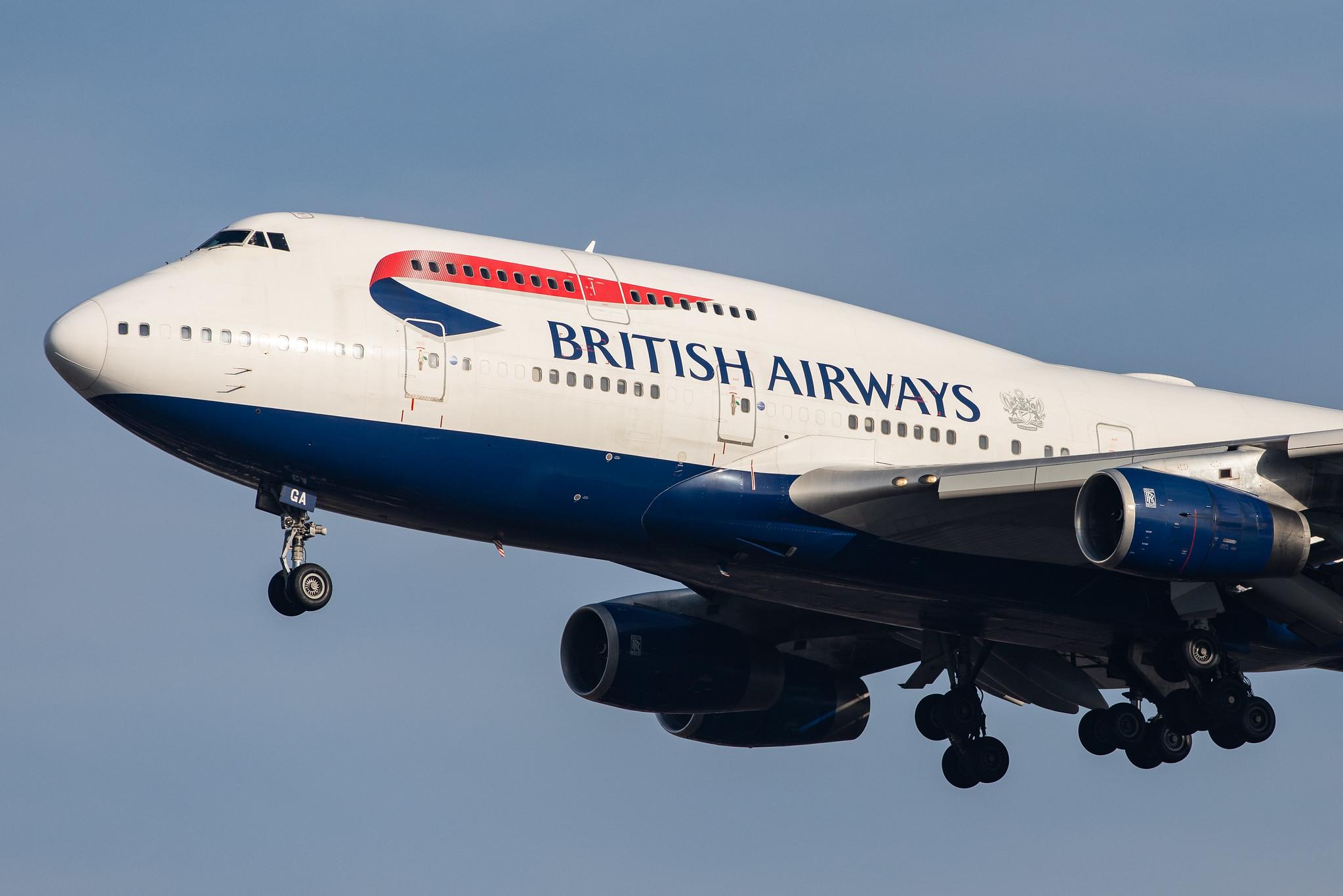 London Heathrow Airport: British Airways (BA / BAW) |  Boeing 747-436 B744 | G-BYGA | MSN 28855