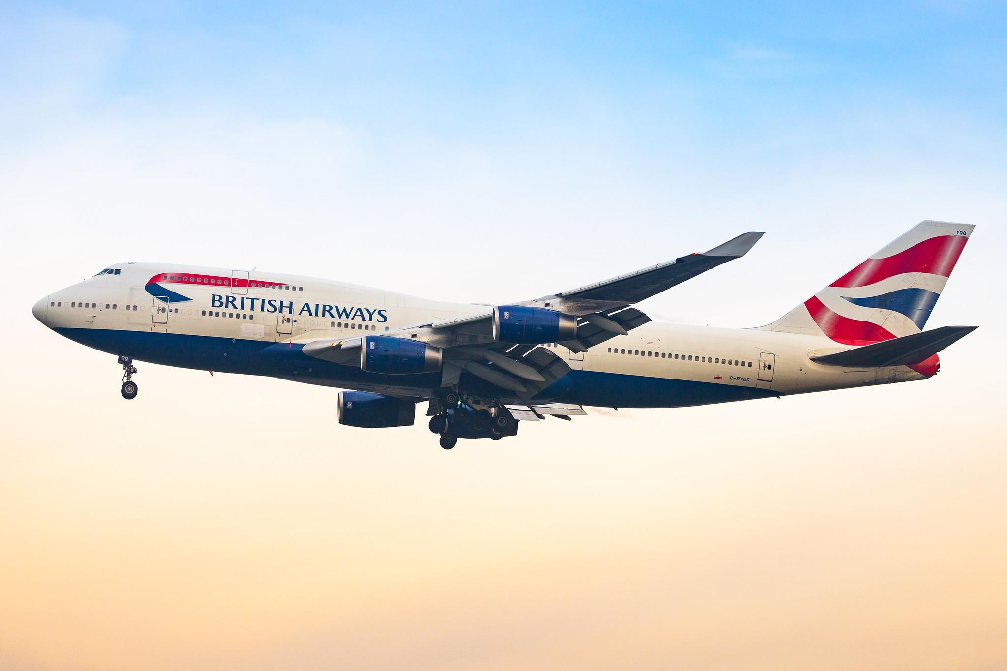 London Heathrow Airport: British Airways (BA / BAW) |  Boeing 747-436 B744 | G-BYGG | MSN 28859