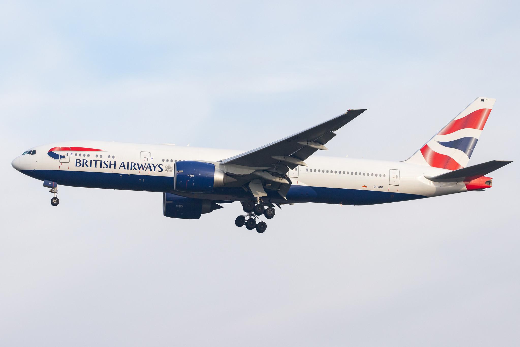 London Heathrow Airport: British Airways (BA / BAW) |  Boeing 777-236(ER) B772 | G-VIIH | MSN 27490