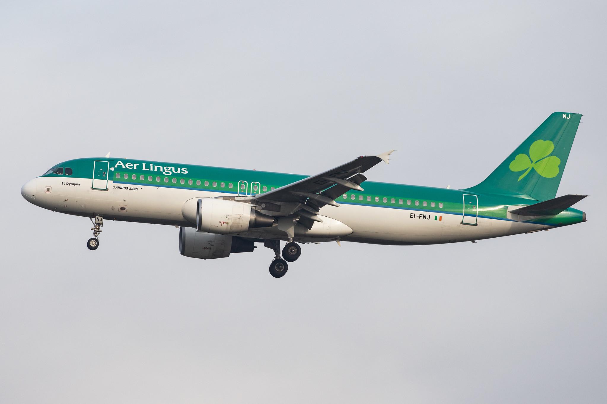 London Heathrow Airport: Aer Lingus (EI / EIN) |  Airbus A320-216 A320 | EI-FNJ | MSN 3174