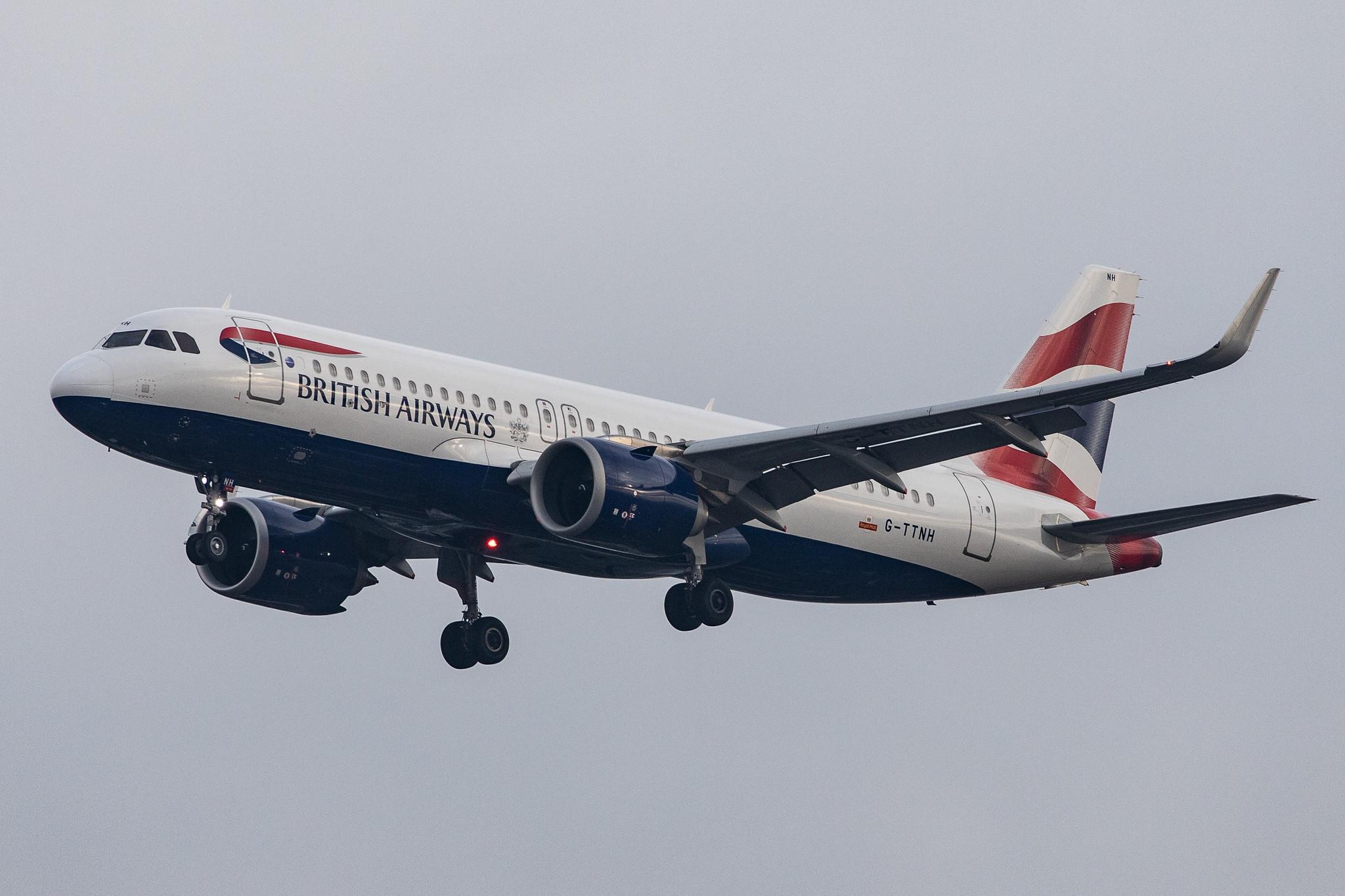 London Heathrow Airport: British Airways (BA / BAW) |  Airbus A320-251N A20N | G-TTNH | MSN 8489