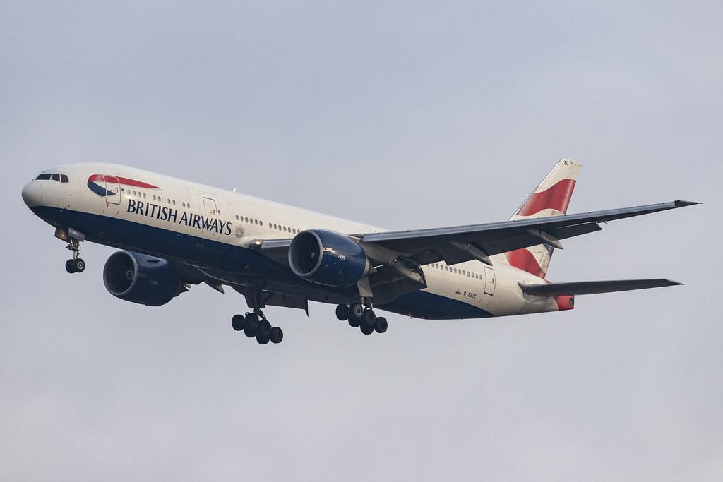 London Heathrow Airport: British Airways (BA / BAW) |  Boeing 777-236 B772 | G-ZZZC | MSN 27107