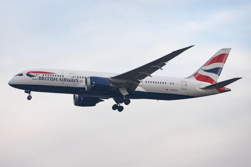 London Heathrow Airport: British Airways (BA / BAW) |  Boeing 787-8 Dreamliner B788 | G-ZBJA | MSN 38609