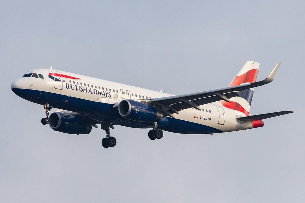 London Heathrow Airport: British Airways (BA / BAW) |  Airbus A320-232 A320 | G-EUYP | MSN 5784