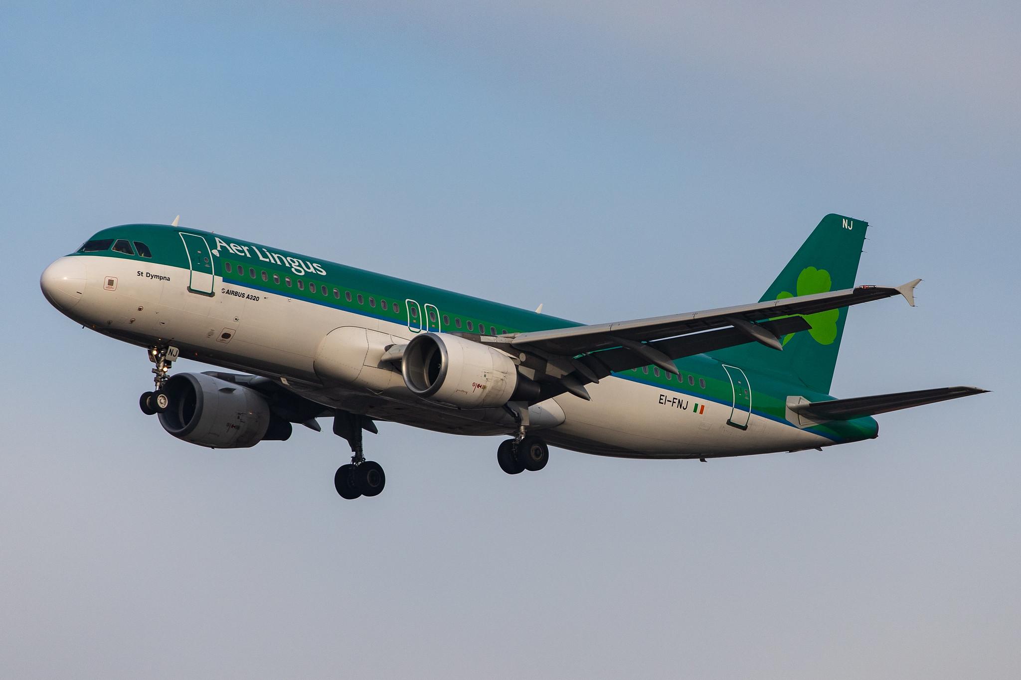 London Heathrow Airport: Aer Lingus (EI / EIN) |  Airbus A320-216 A320 | EI-FNJ | MSN 3174