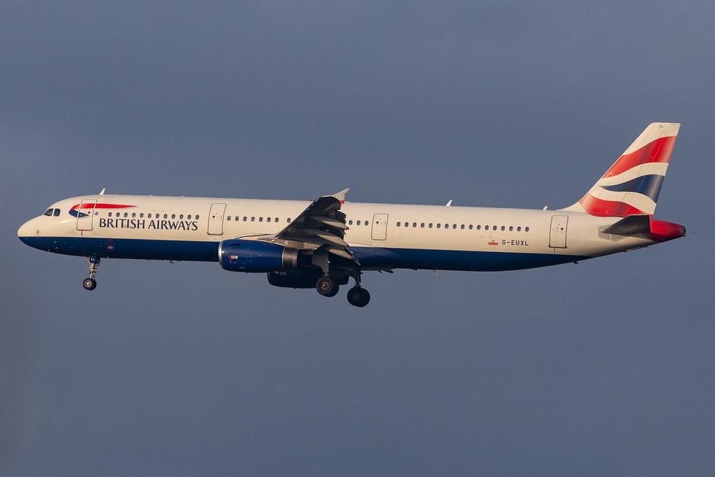 London Heathrow Airport: British Airways (BA / BAW) |  Airbus A321-231 A321 | G-EUXL | MSN 3254