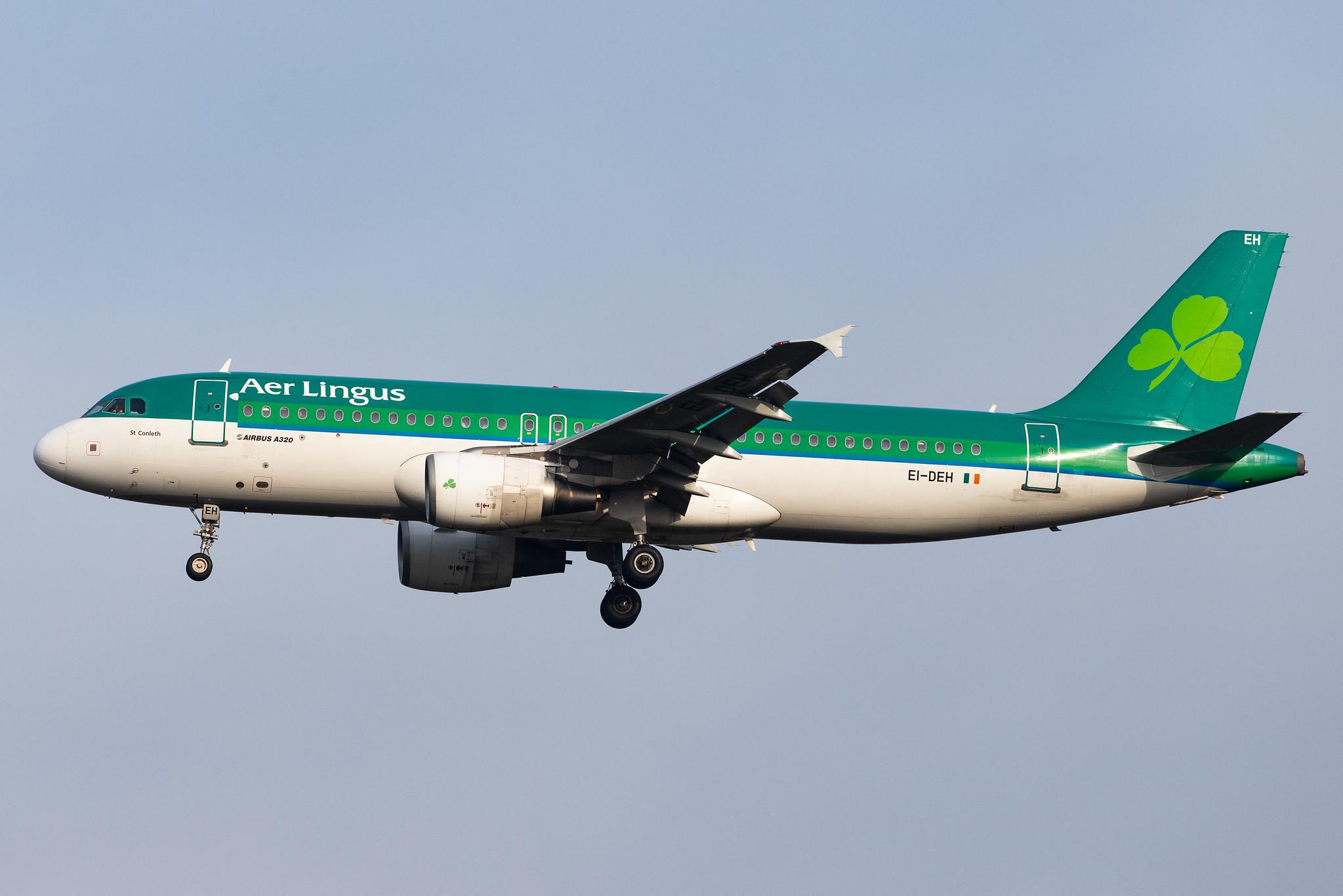 London Heathrow Airport: Aer Lingus (EI / EIN) |  Airbus A320-214 A320 | EI-DEH | MSN 2294