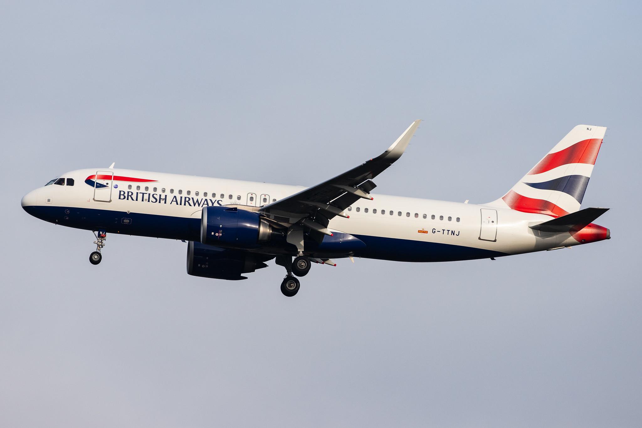 London Heathrow Airport: British Airways (BA / BAW) |  Airbus A320-251N A20N | G-TTNJ | MSN 8772