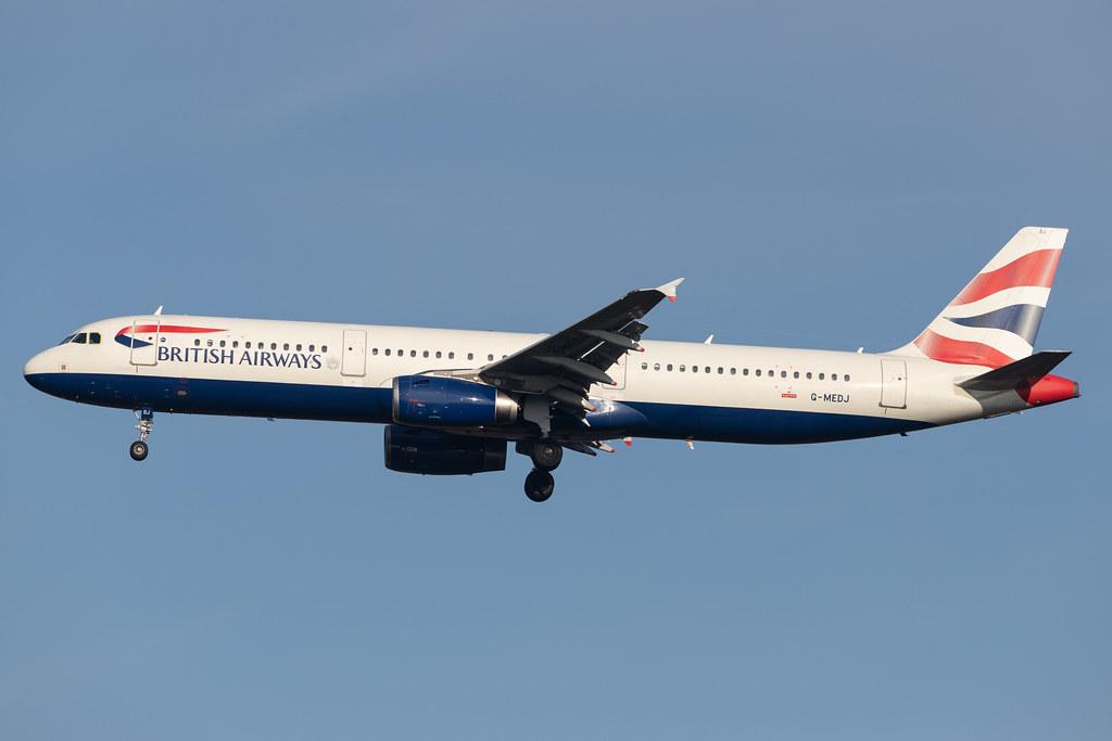 London Heathrow Airport: British Airways (BA / BAW) |  Airbus A321-231 A321 | G-MEDJ | MSN 2190