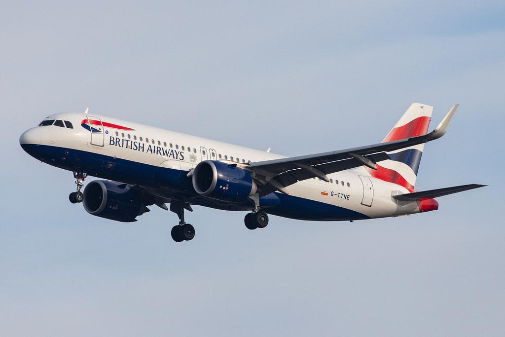 London Heathrow Airport: British Airways (BA / BAW) |  Airbus A320-251N A20N | G-TTNE | MSN 8365