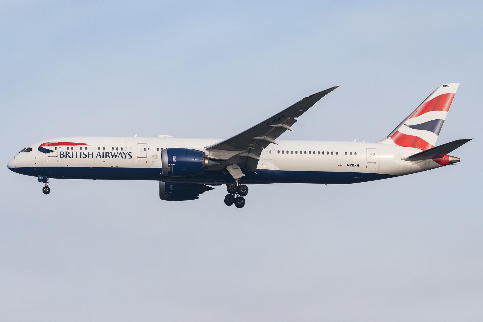 London Heathrow Airport: British Airways (BA / BAW) |  Boeing 787-9 Dreamliner B789 | G-ZBKH | MSN 38624