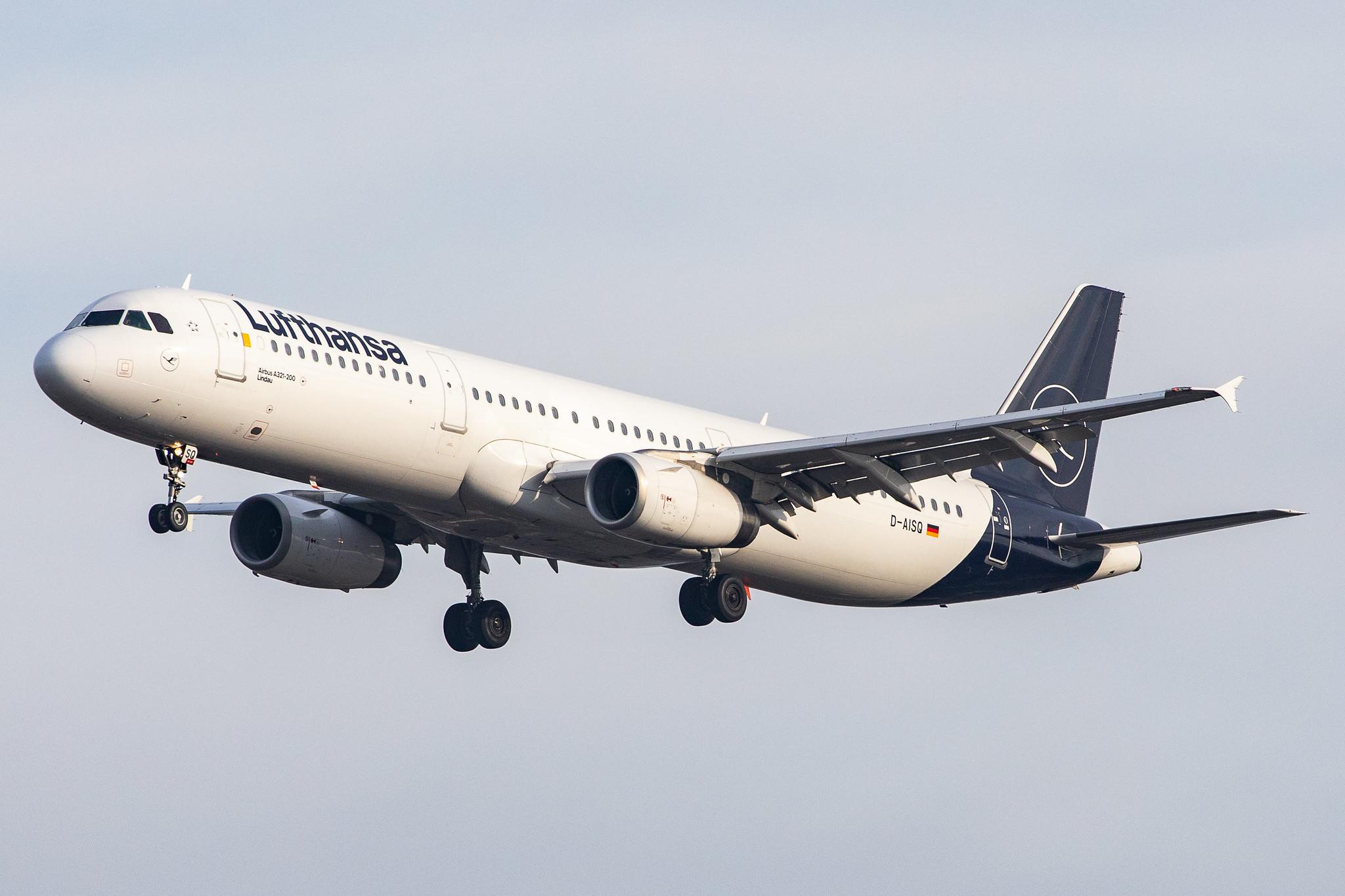 London Heathrow Airport: Lufthansa (LH / DLH) |  Airbus A321-231 A321 | D-AISQ | MSN 3936