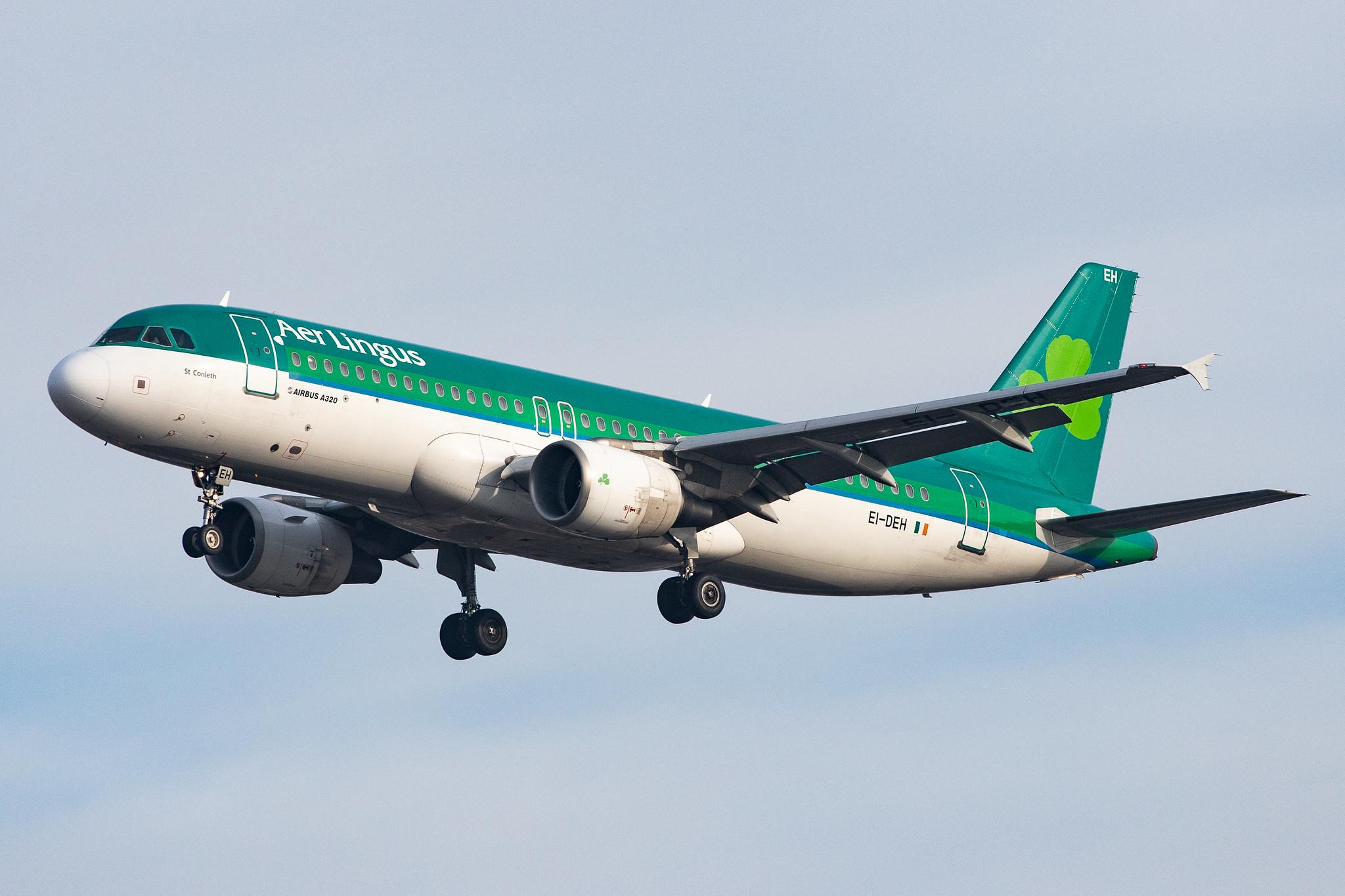 London Heathrow Airport: Aer Lingus (EI / EIN) |  Airbus A320-214 A320 | EI-DEH | MSN 2294