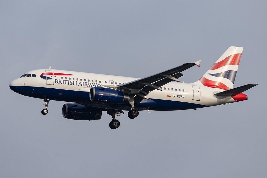 London Heathrow Airport: British Airways (BA / BAW) |  Airbus A319-131 A319 | G-EUPR | MSN 1329