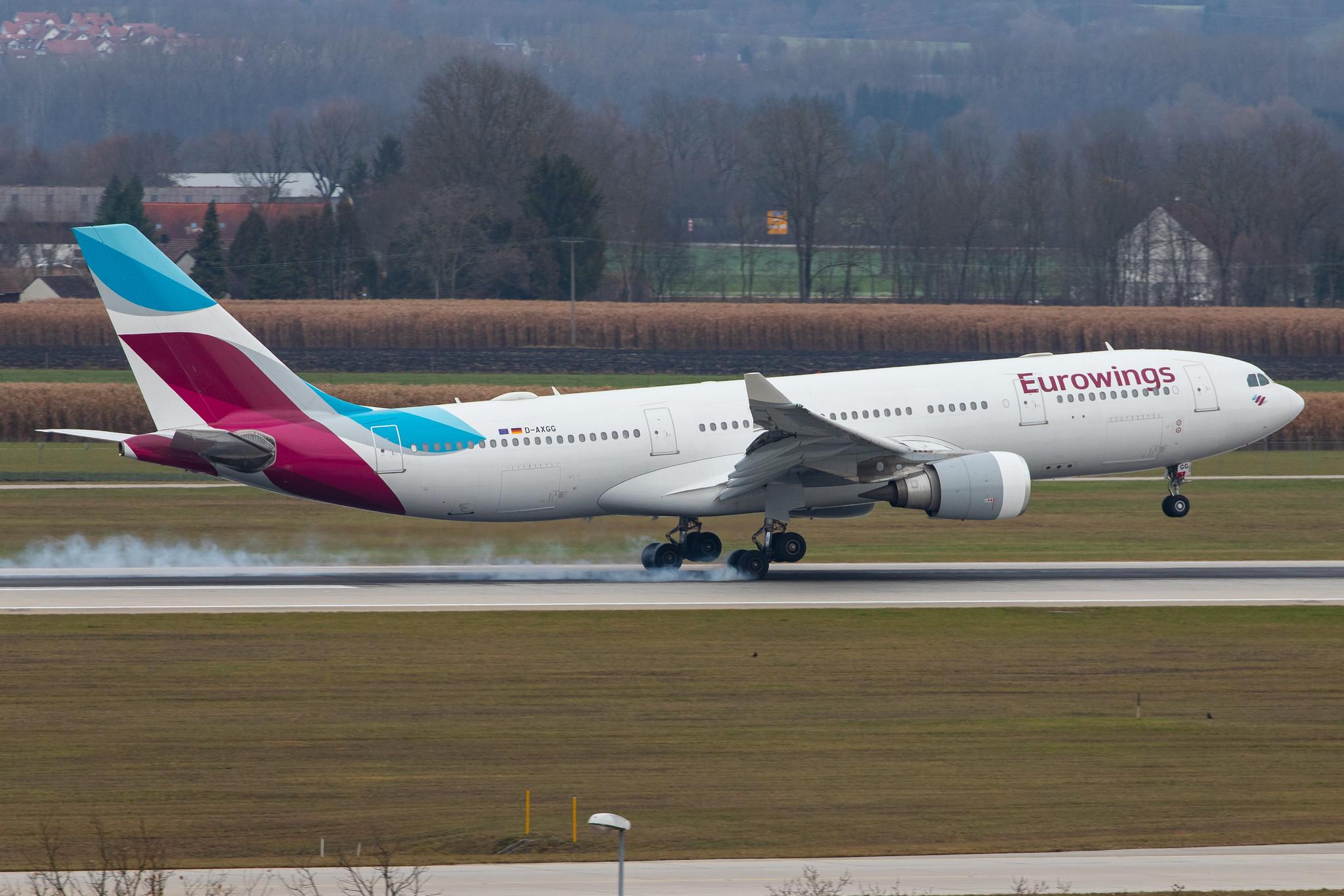 Munich Airport: Eurowings (EW / EWG) | Operator: SunExpress Deutschland |  Airbus A330-203 A332 | D-AXGG | MSN 0504