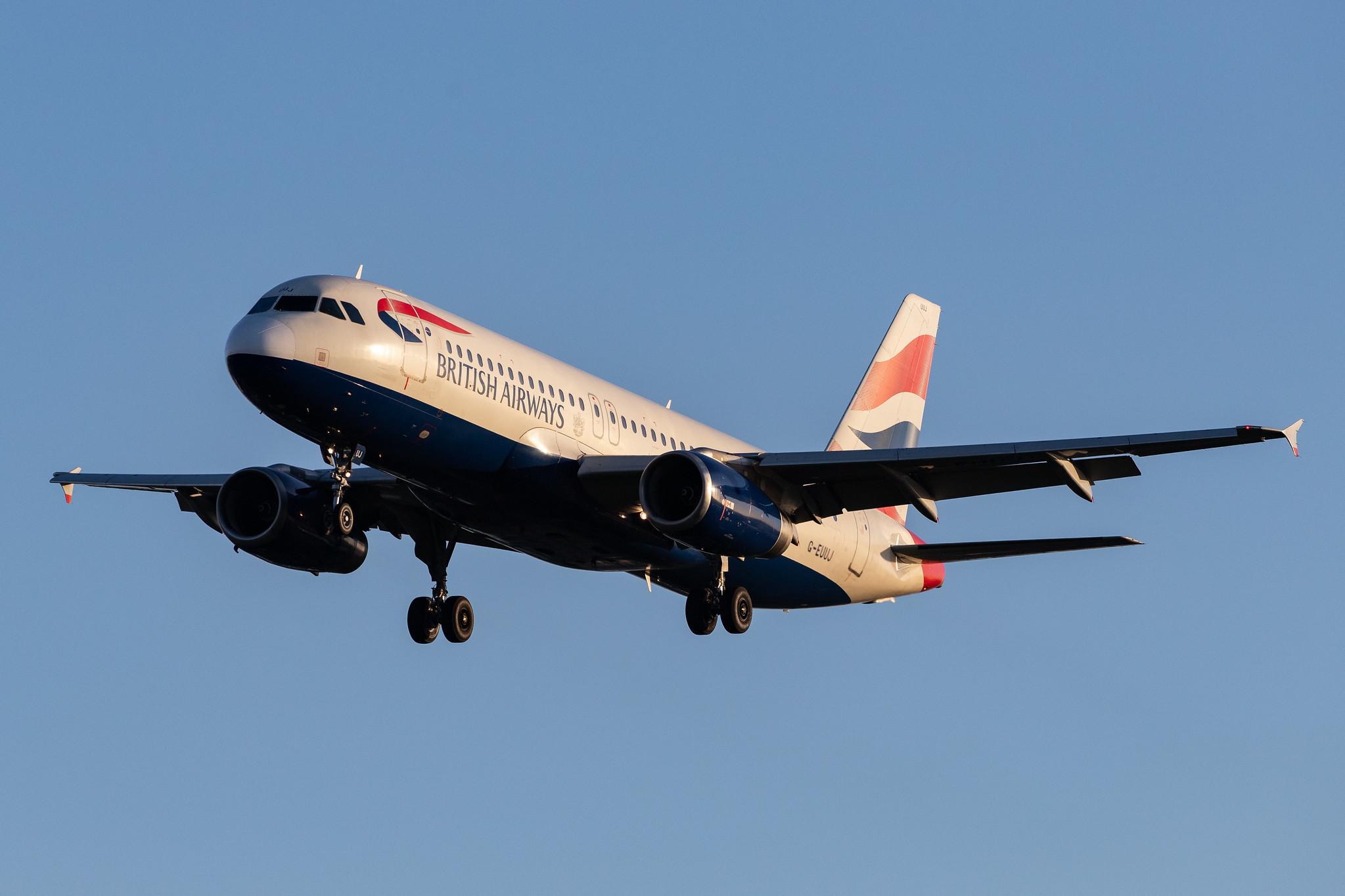London Heathrow Airport: British Airways (BA / BAW) |  Airbus A320-232 A320 | G-EUUJ | MSN 1883
