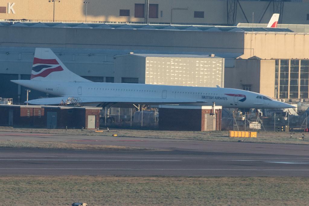 London Heathrow Airport: British Airways (BA / BAW) |  Aérospatiale/British Aircraft Corporation Concorde | G-BOAB | MSN 100-008