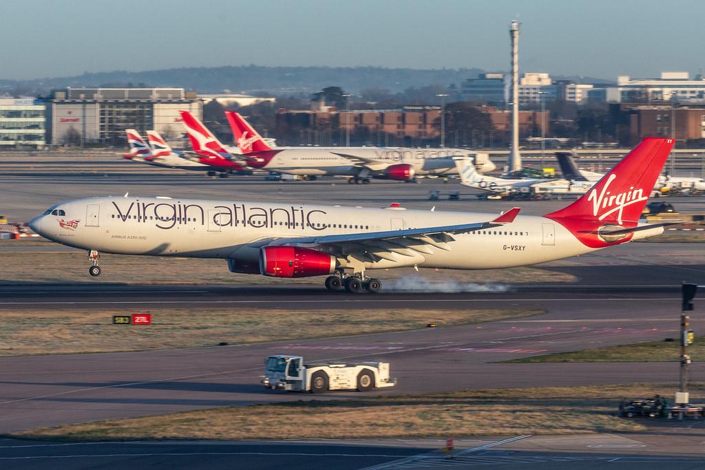 London Heathrow Airport: Virgin Atlantic (VS / VIR) |  Airbus A330-343 A333 | G-VSXY | MSN 1195