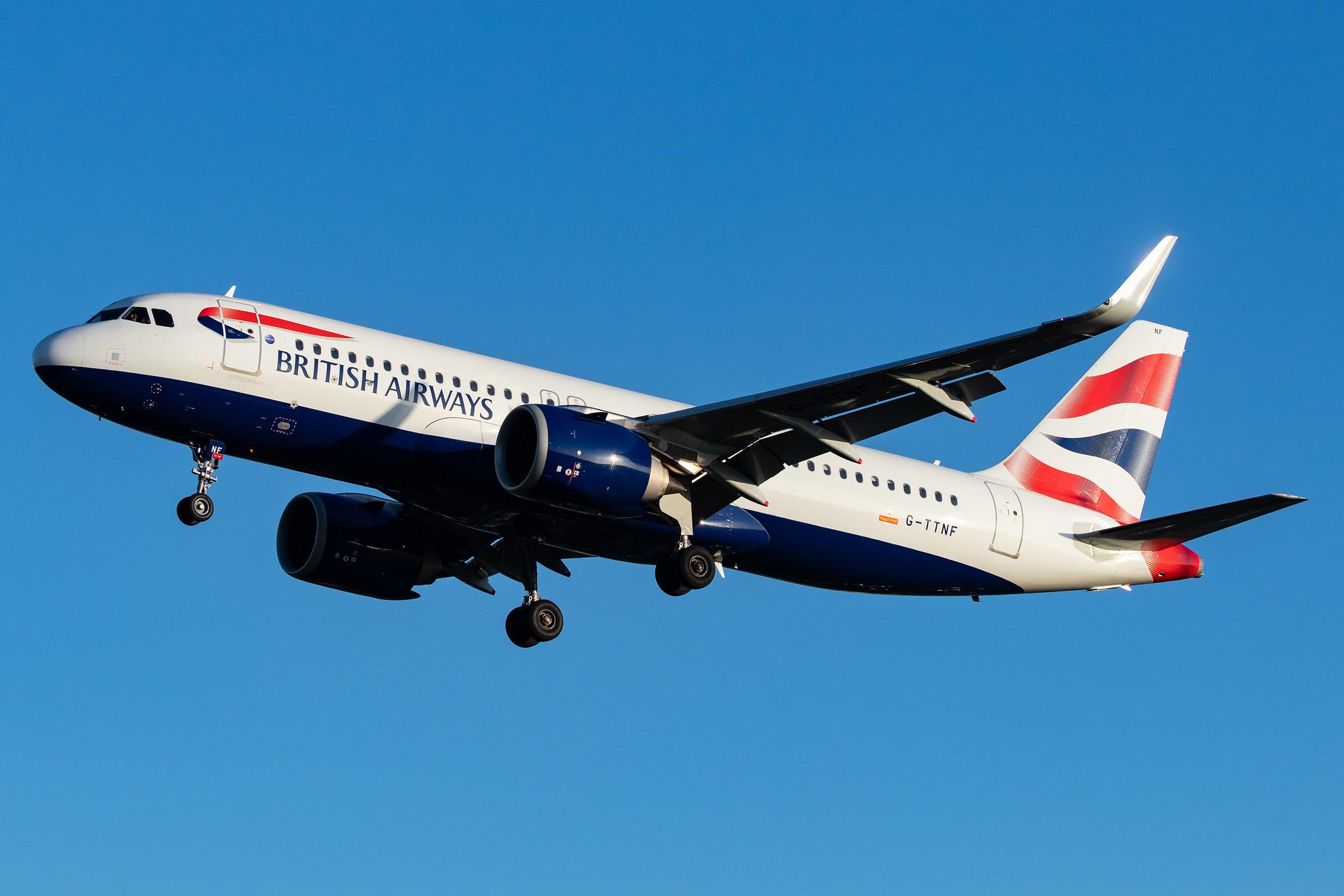 London Heathrow Airport: British Airways (BA / BAW) |  Airbus A320-251N A20N | G-TTNF | MSN 8408
