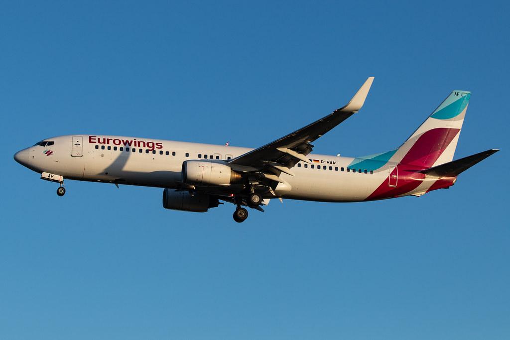 London Heathrow Airport: Eurowings (EW / EWG) | Operator: TUI fly |  Boeing 737-86J B738 | D-ABAF | MSN 30878