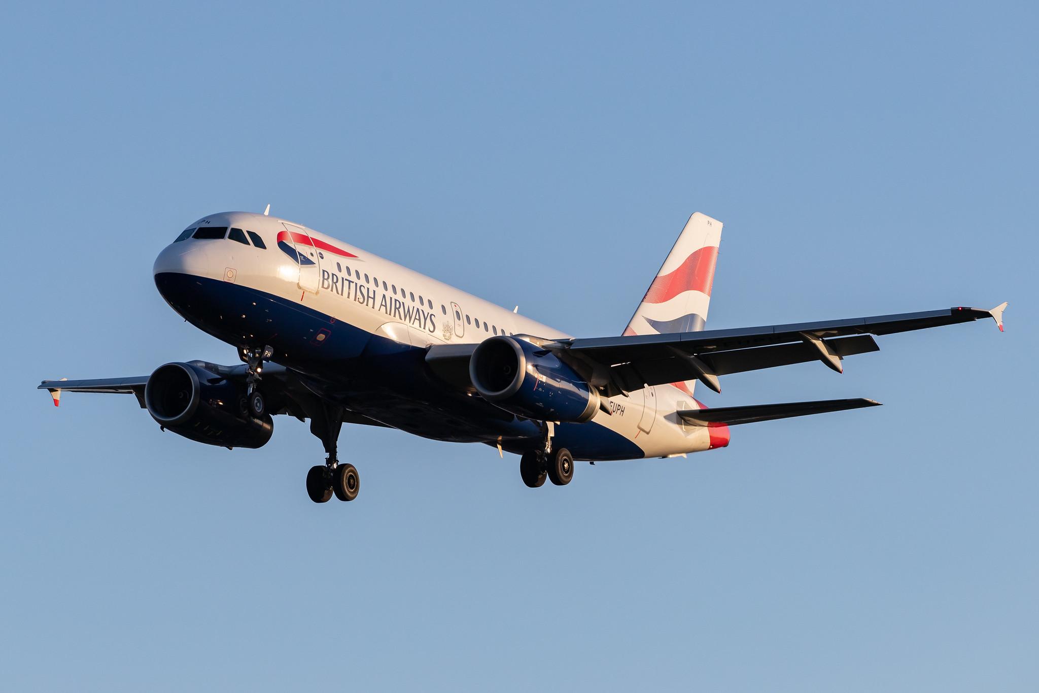 London Heathrow Airport: British Airways (BA / BAW) |  Airbus A319-131 A319 | G-EUPH | MSN 1225