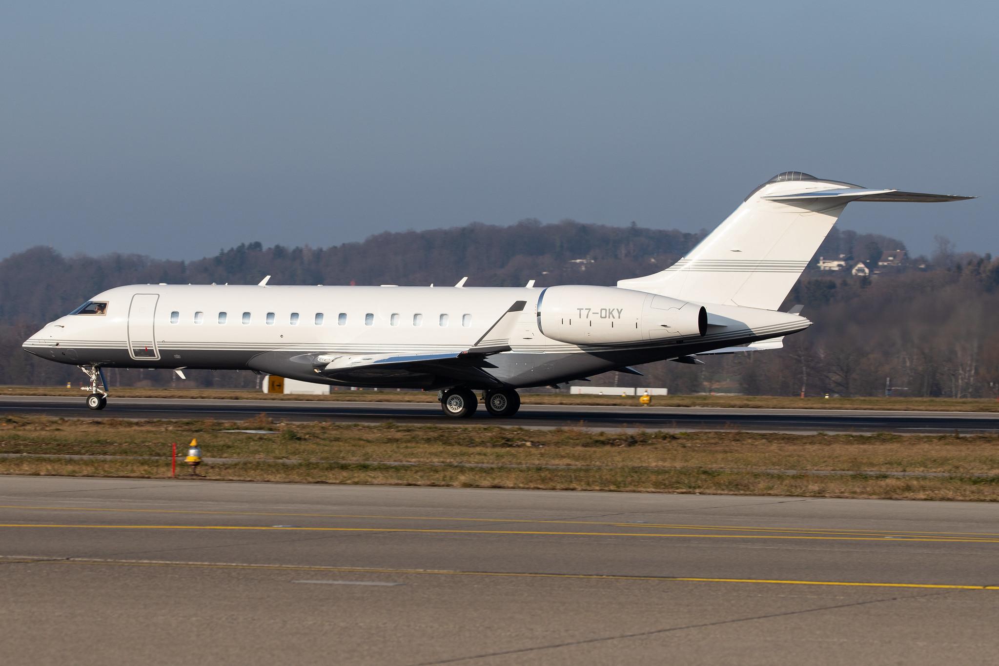 Flughafen Zürich: Private owner |  Bombardier Global 6000 GLEX | T7-OKY | MSN 9576