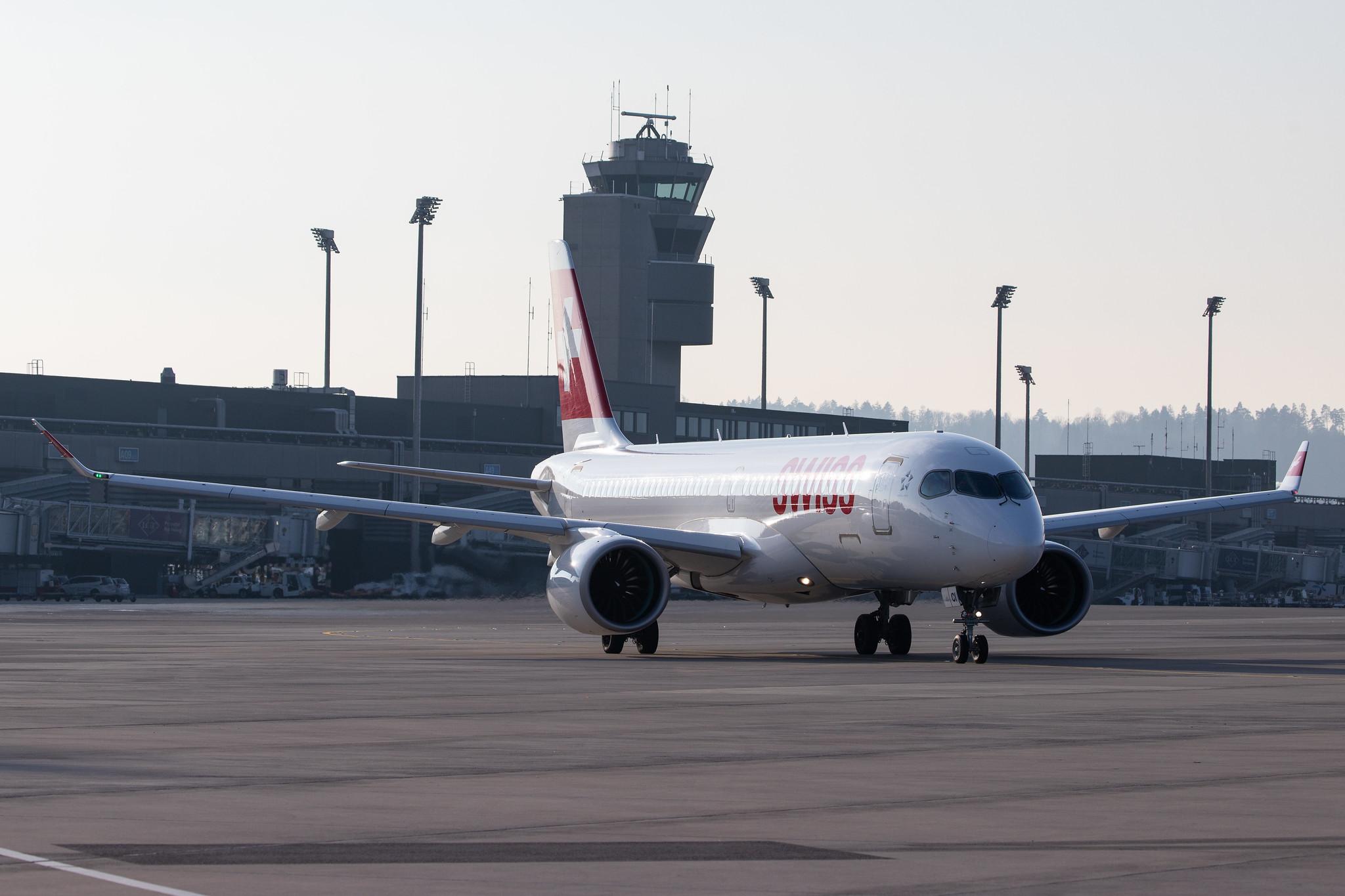 Flughafen Zürich: Swiss (LX / SWR) |  Airbus A220-300 BCS3 | HB-JCI | MSN 55023