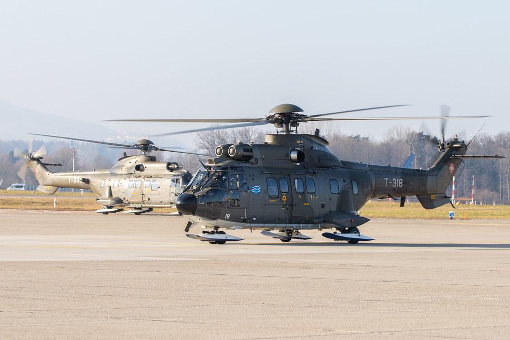 Flughafen Zürich: Swiss Air Force |  Eurocopter AS-532UL Cougar AS32 | T-318 | MSN 2340