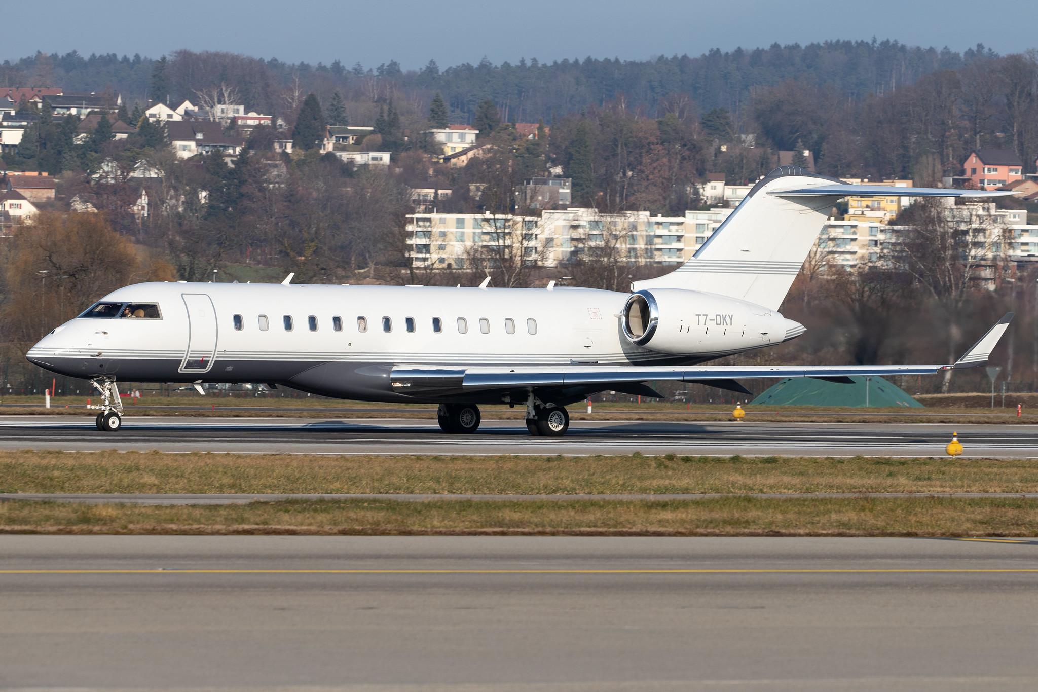Flughafen Zürich: Private owner |  Bombardier Global 6000 GLEX | T7-OKY | MSN 9576