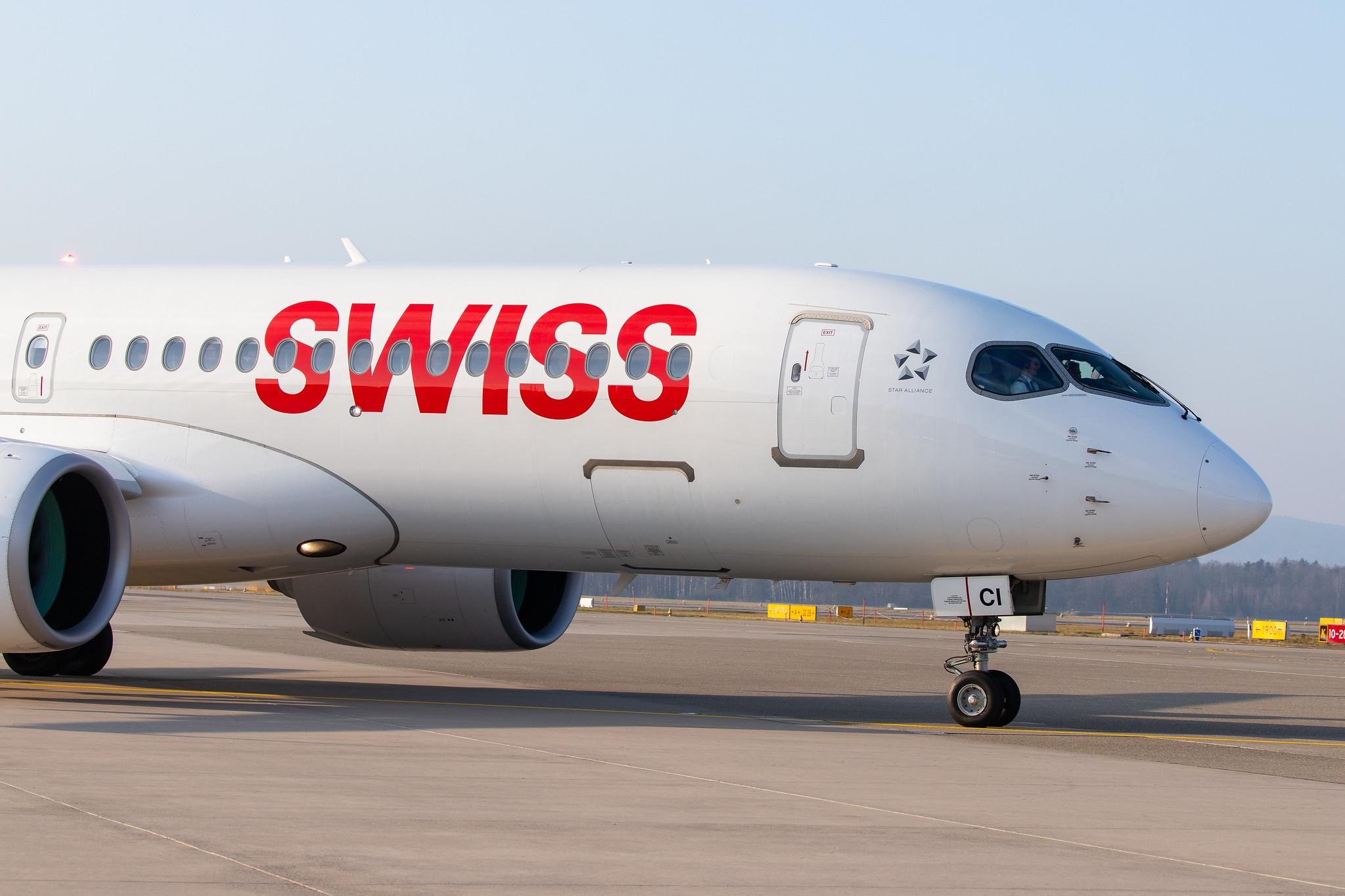 Flughafen Zürich: Swiss (LX / SWR) |  Airbus A220-300 BCS3 | HB-JCI | MSN 55023