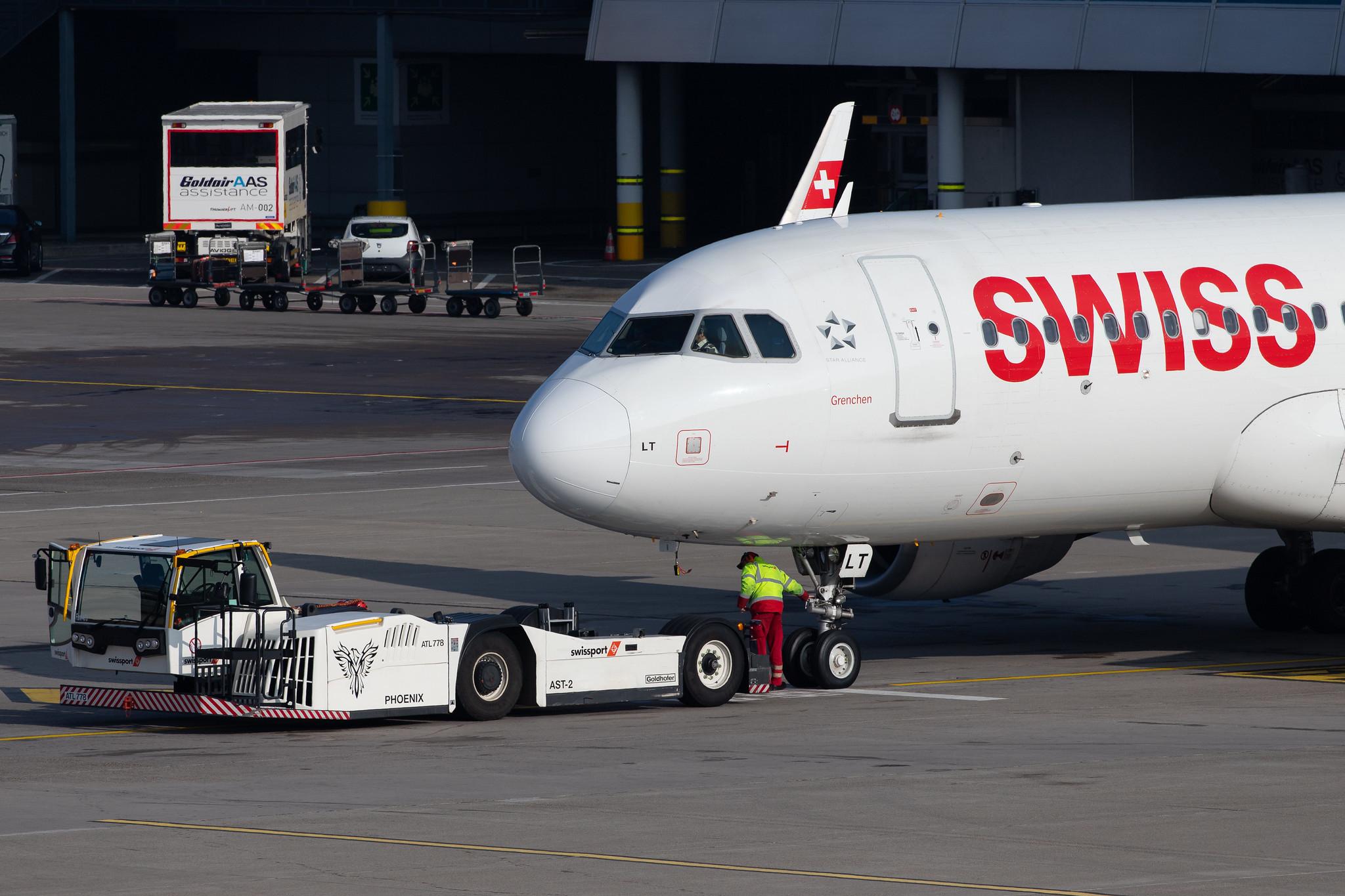 Flughafen Zürich: Swiss (LX / SWR) |  Airbus A320-214 A320 | HB-JLT | MSN 5518