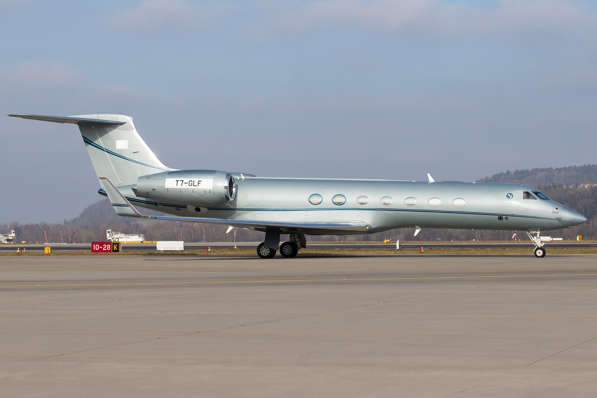 Flughafen Zürich: Private Owner |  Gulfstream G550 GLF5 | T7-GLF | MSN 5252