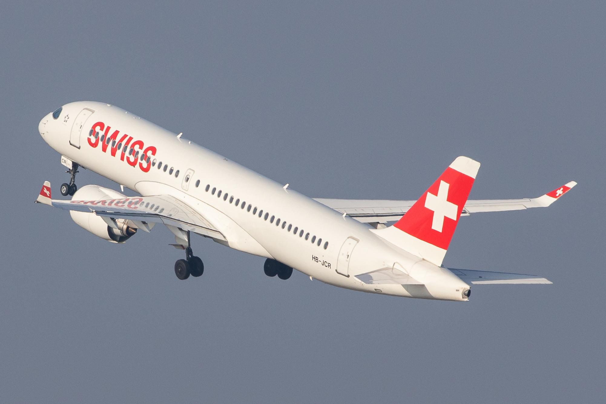 Flughafen Zürich: Swiss (LX / SWR) |  Airbus A220-300 BCS3 | HB-JCR | MSN 55044