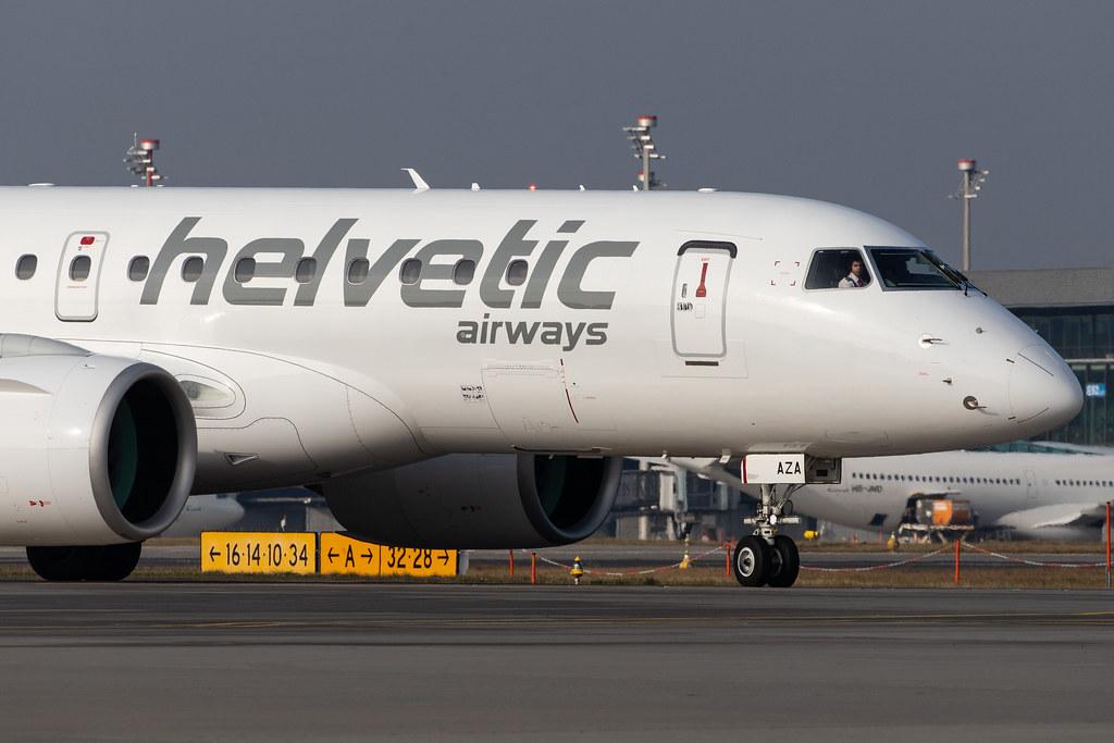 Flughafen Zürich: Helvetic Airways (2L / OAW) |  Embraer E190-E2 E290 | HB-AZA | MSN 19020022
