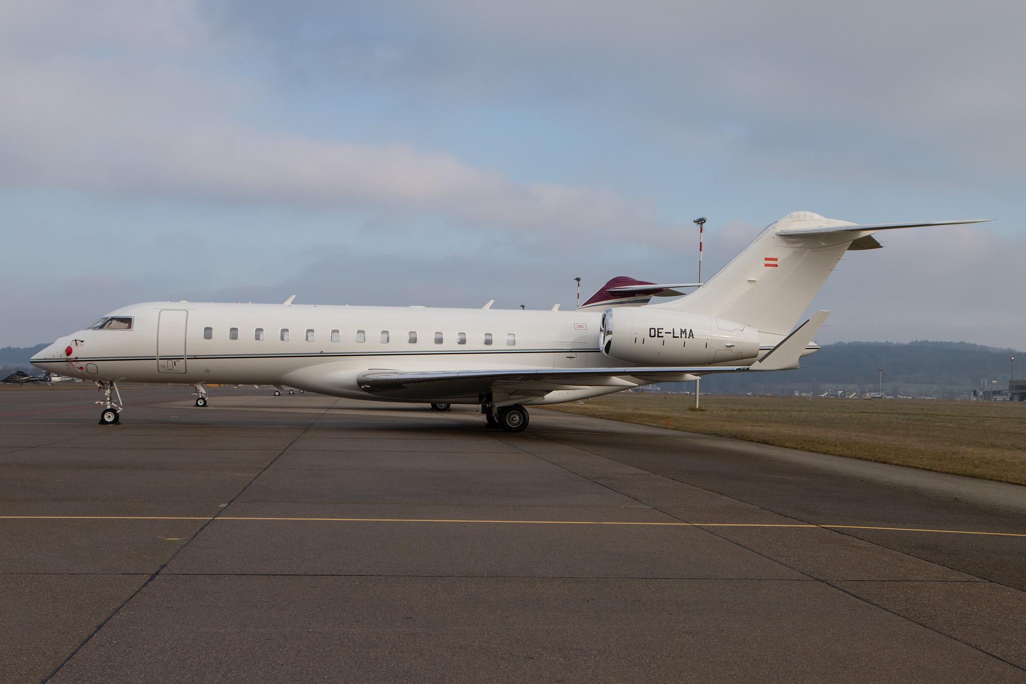 Flughafen Zürich: Global Jet Austria |  Bombardier Global 6000 GLEX | OE-LMA | MSN 9792