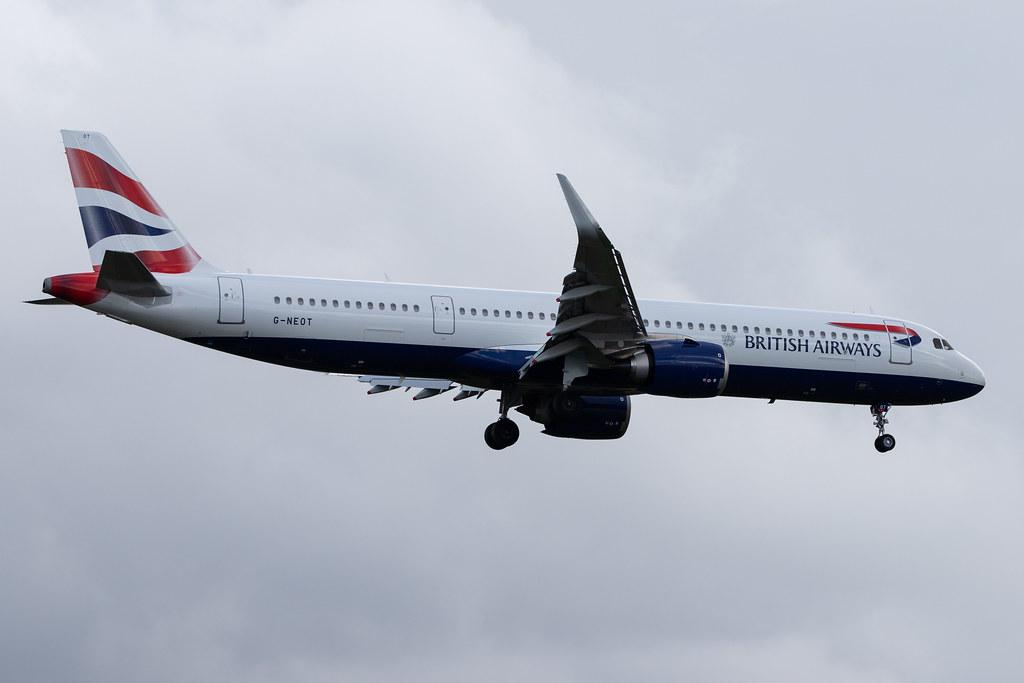 London Heathrow Airport: British Airways (BA / BAW) |  Airbus A321-251NX A21N | G-NEOT | MSN 8718