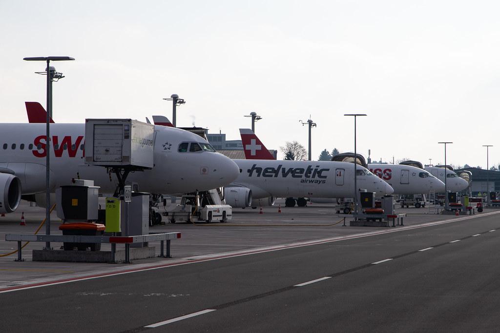 Flughafen Zürich: Vorfeld/Apron |