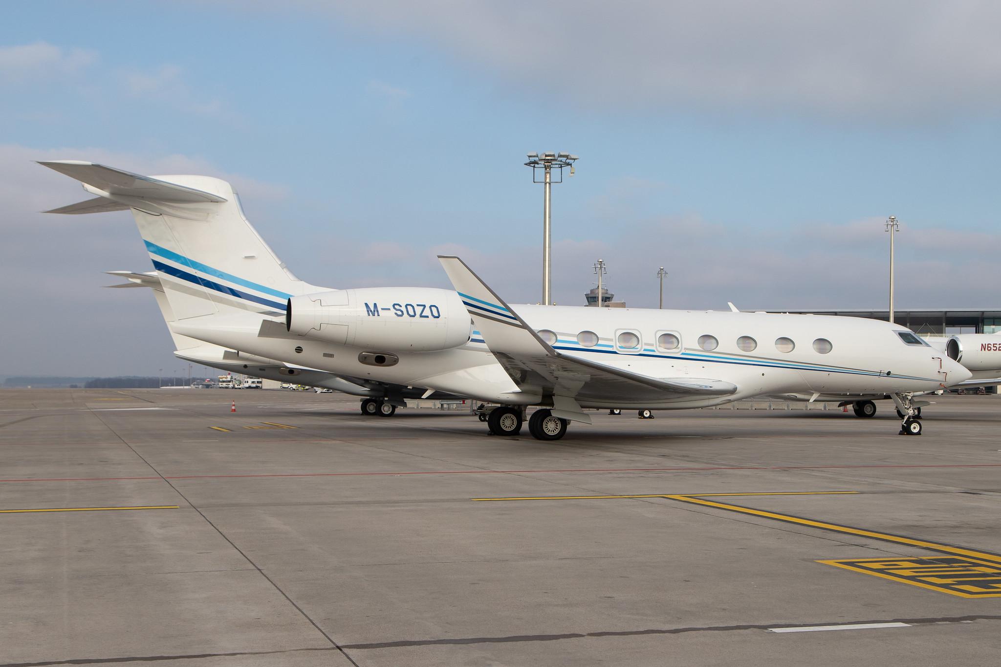 Flughafen Zürich: Private owner  |  Gulfstream G650 GLF6 | M-SOZO | MSN 6134