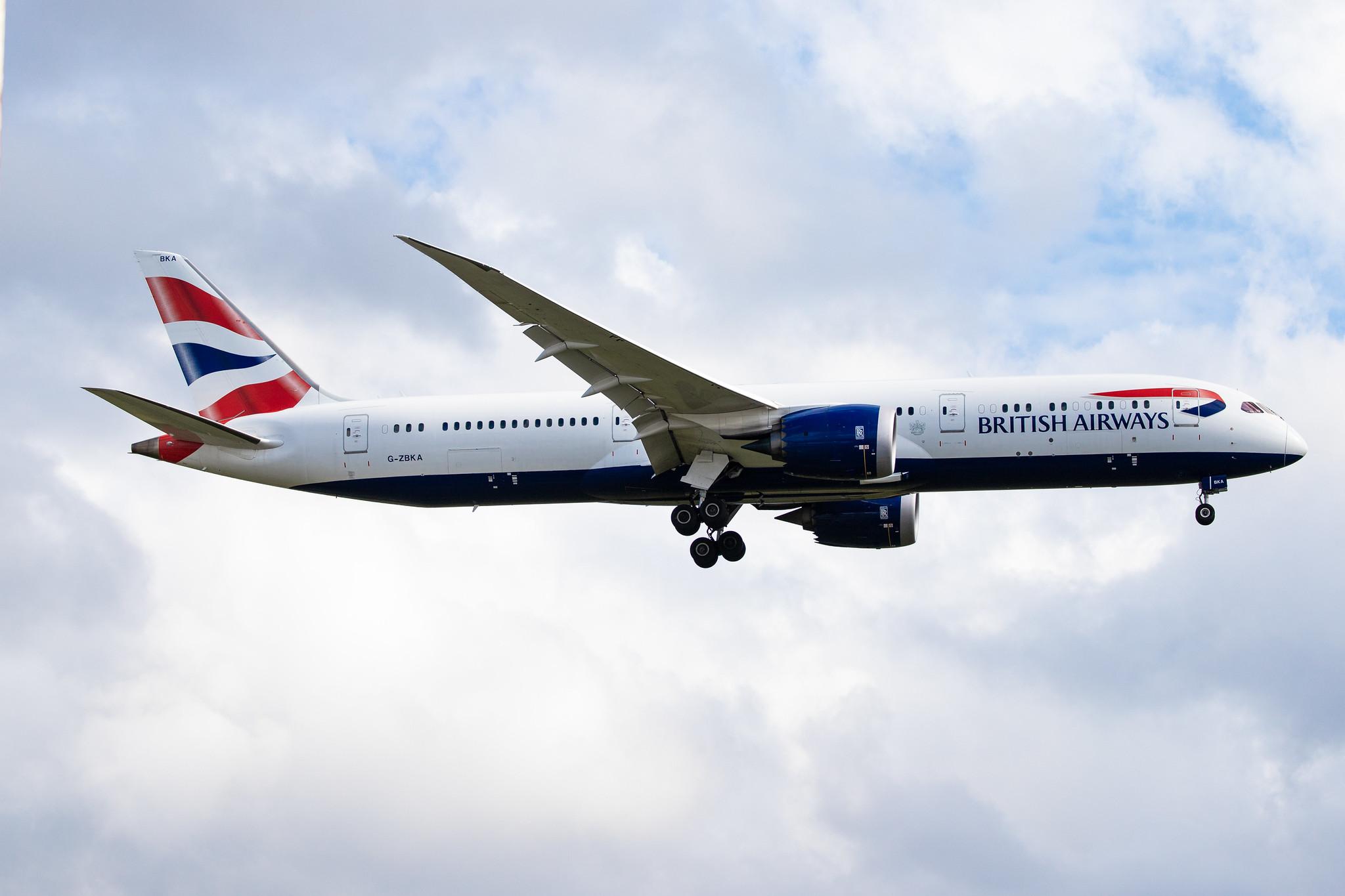 London Heathrow Airport: British Airways (BA / BAW) |  Boeing 787-9 Dreamliner B789 | G-ZBKA | MSN 38616