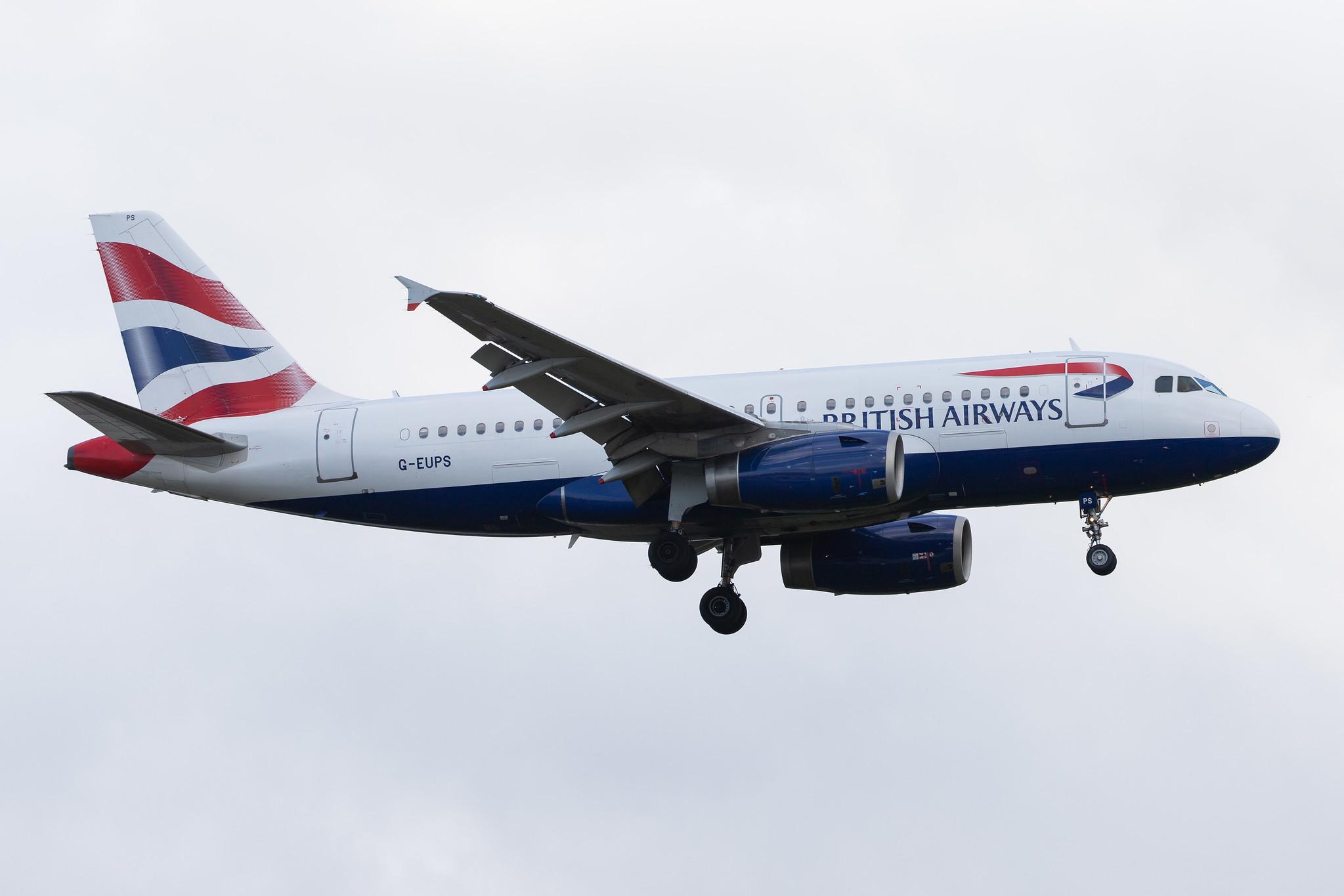 London Heathrow Airport: British Airways (BA / BAW) |  Airbus A319-131 A319 | G-EUPS | MSN 1338